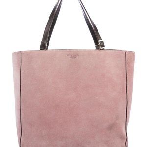 Kate  Spade New York Mauve & Brown Suede Shopping Tote